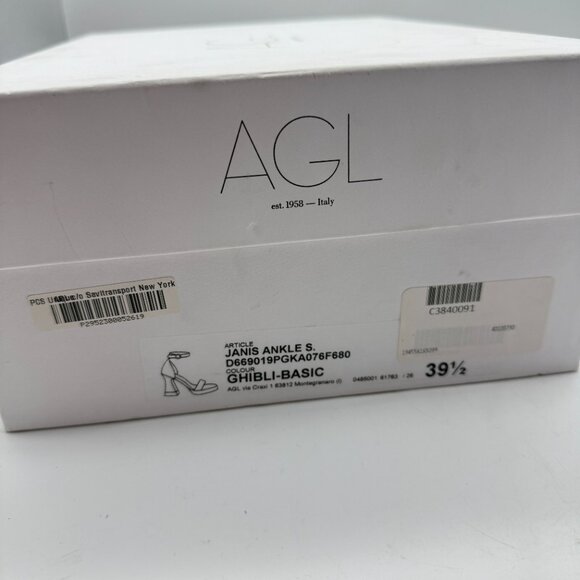 AGL Janis Ankle Strap Platform Sandal in Ghibli Cream - Picture 12 of 12